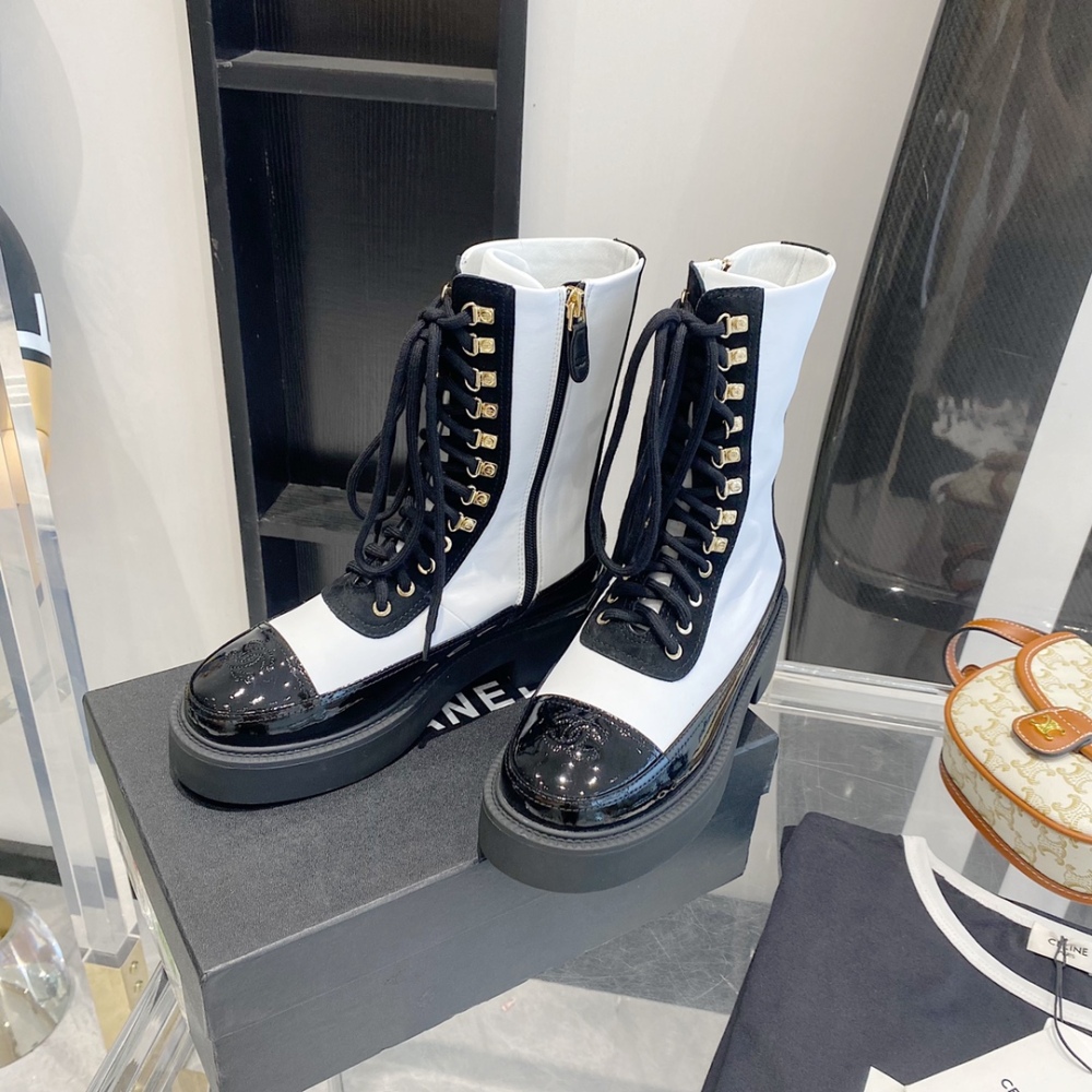 Chanel Panda boots