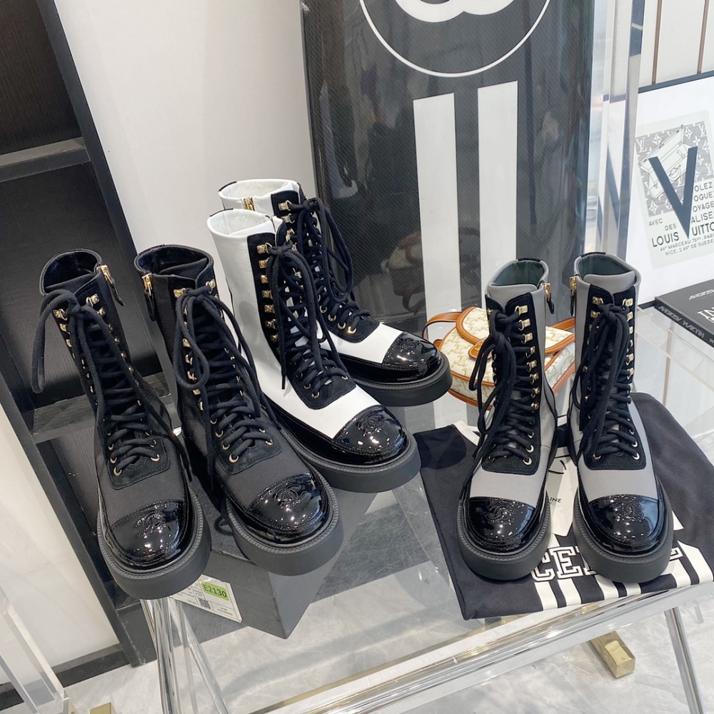 Chanel Panda boots