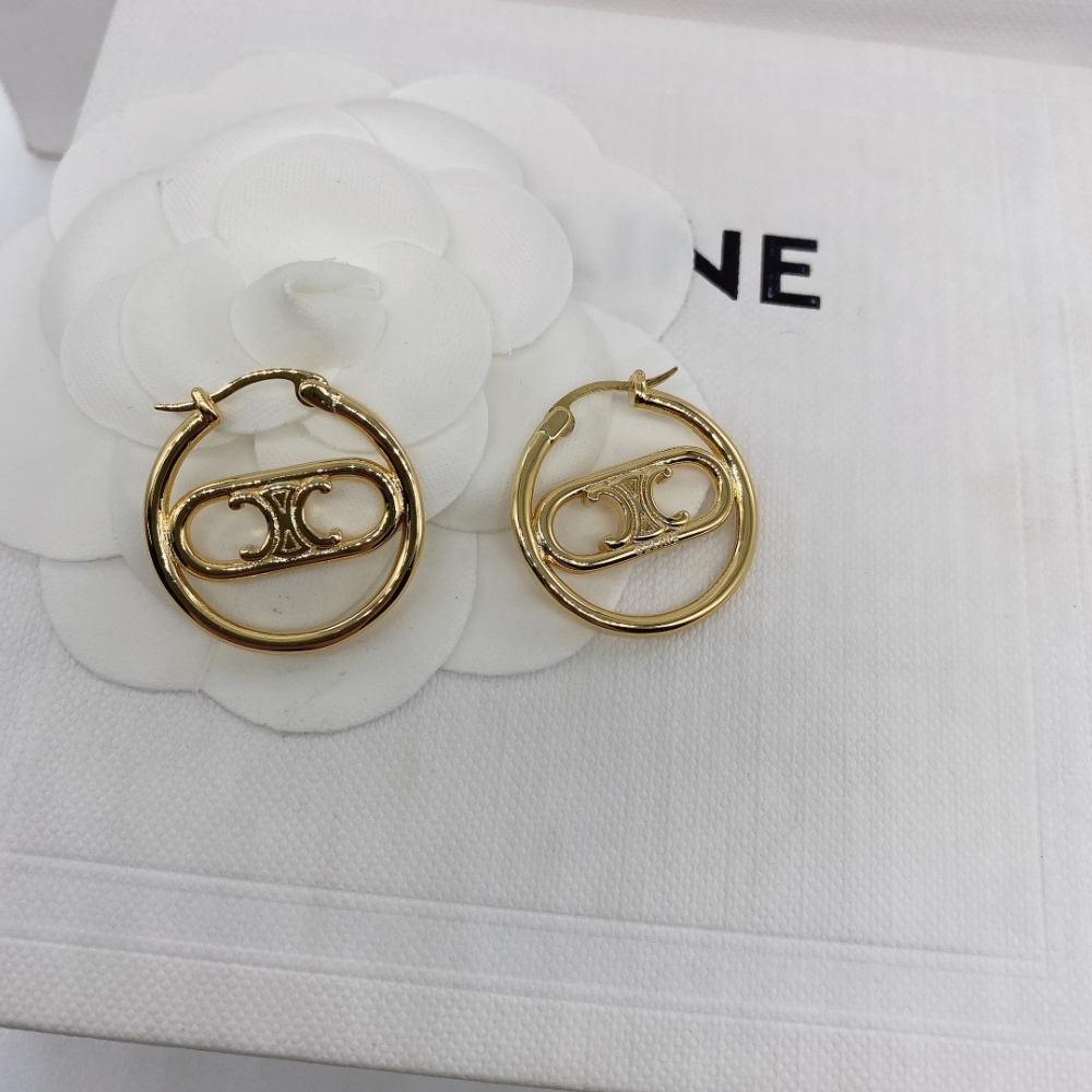 CELINE round earrings