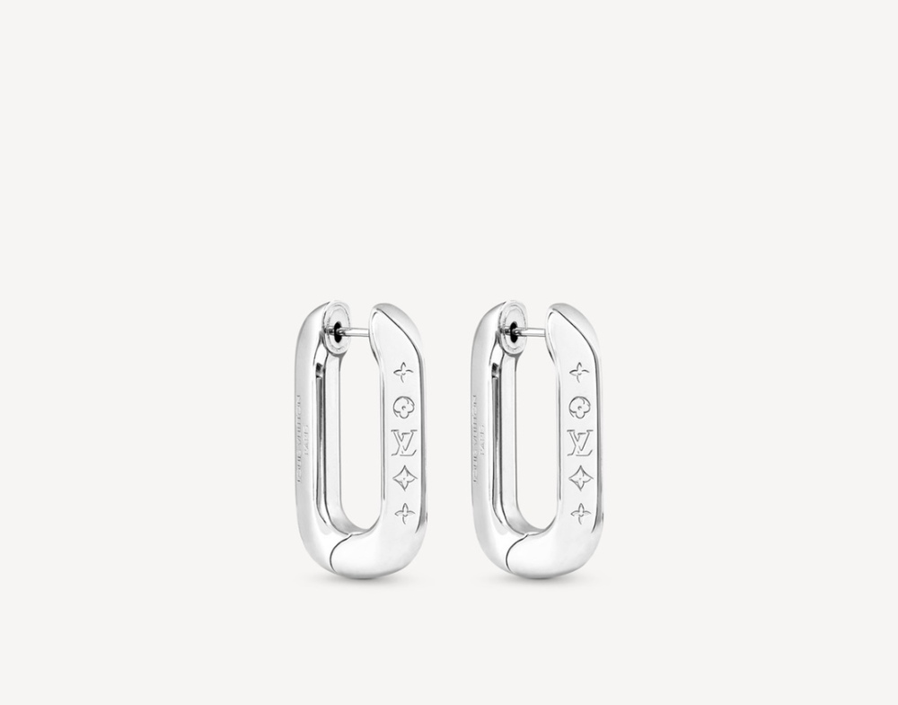 LV square earrings