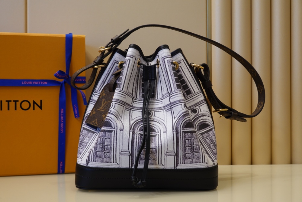 Louis Vuitton capucines architecture series bucket bag boutique