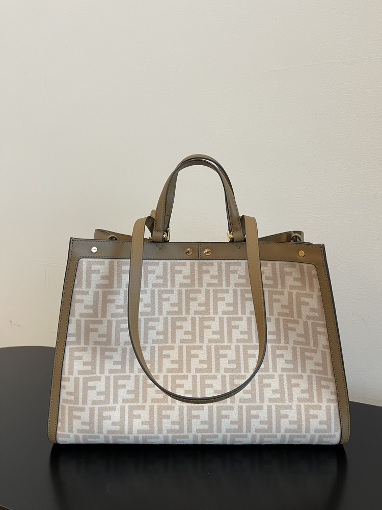 Fendi double F facecloth tote bag boutique