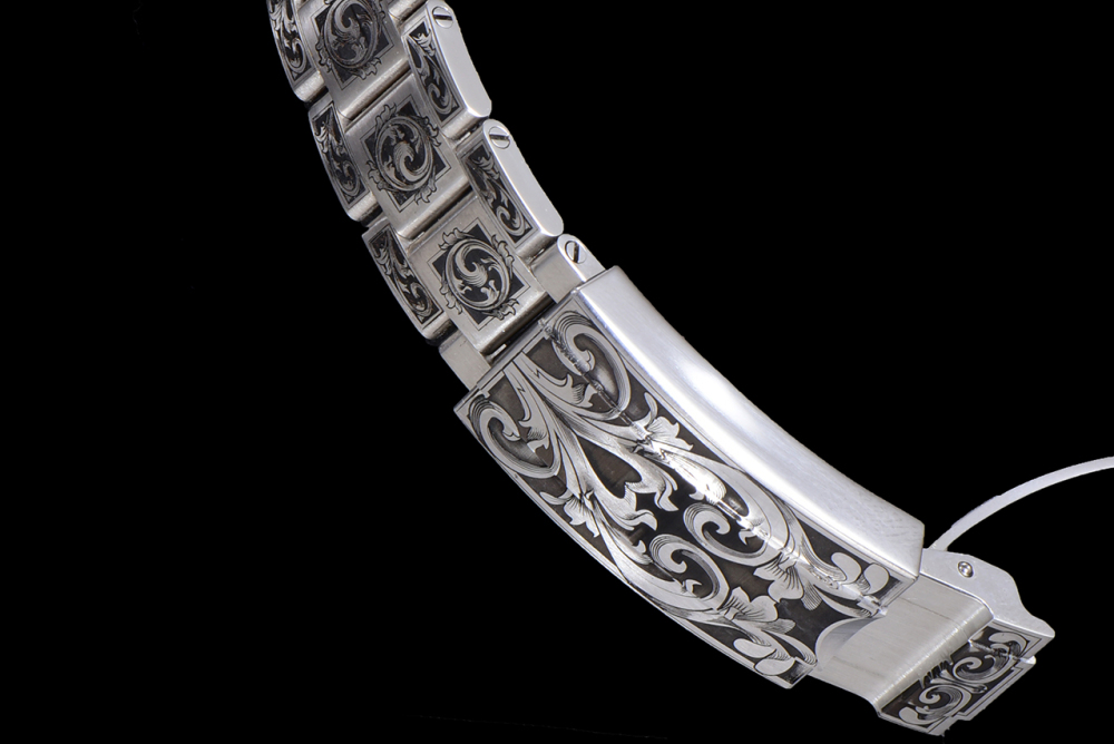 Rolex engraved watch