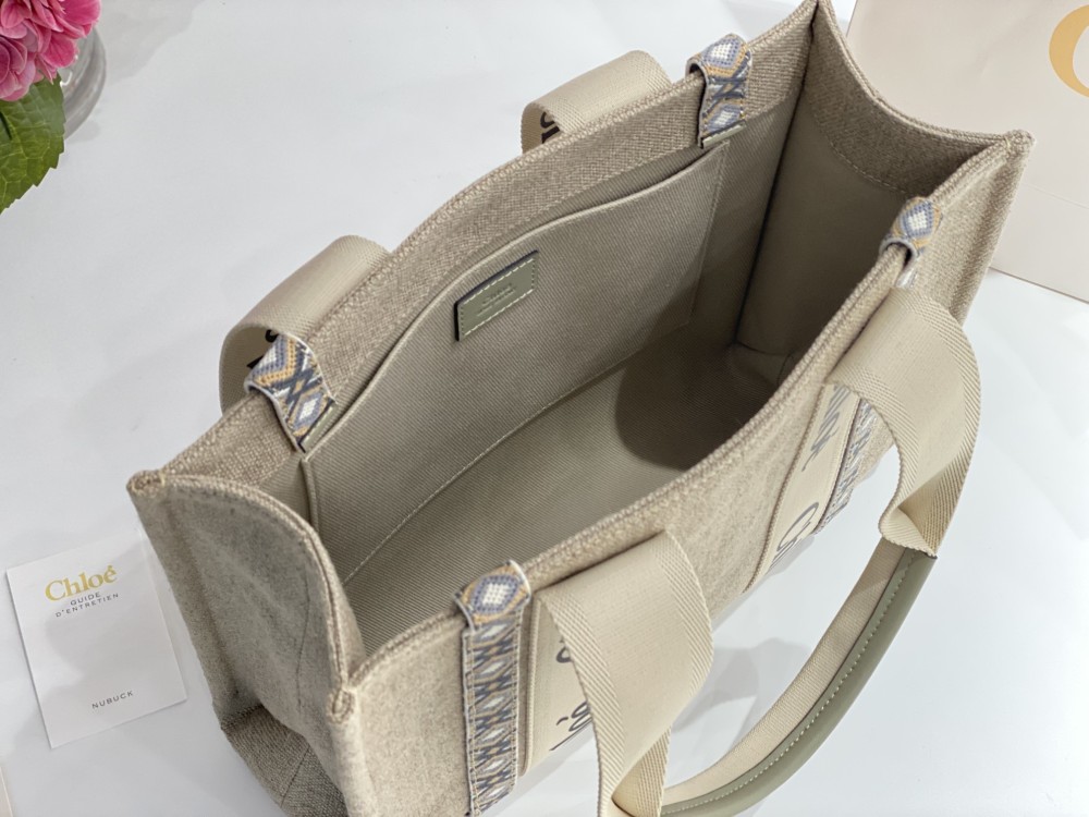 Chloe Canvas WoodyTote GM Mirror Boutique