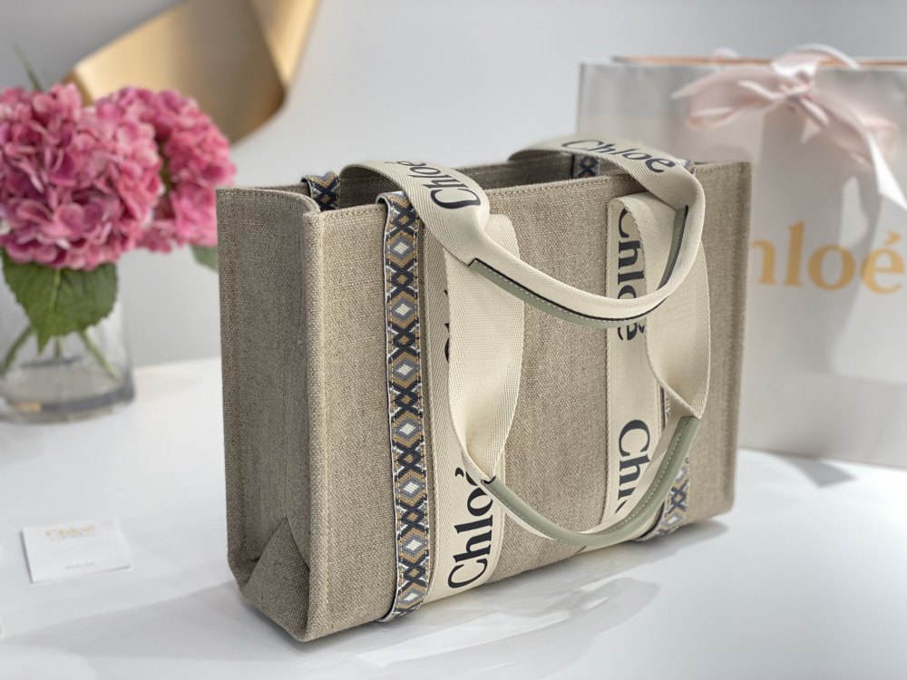 Chloe Canvas WoodyTote GM Mirror Boutique