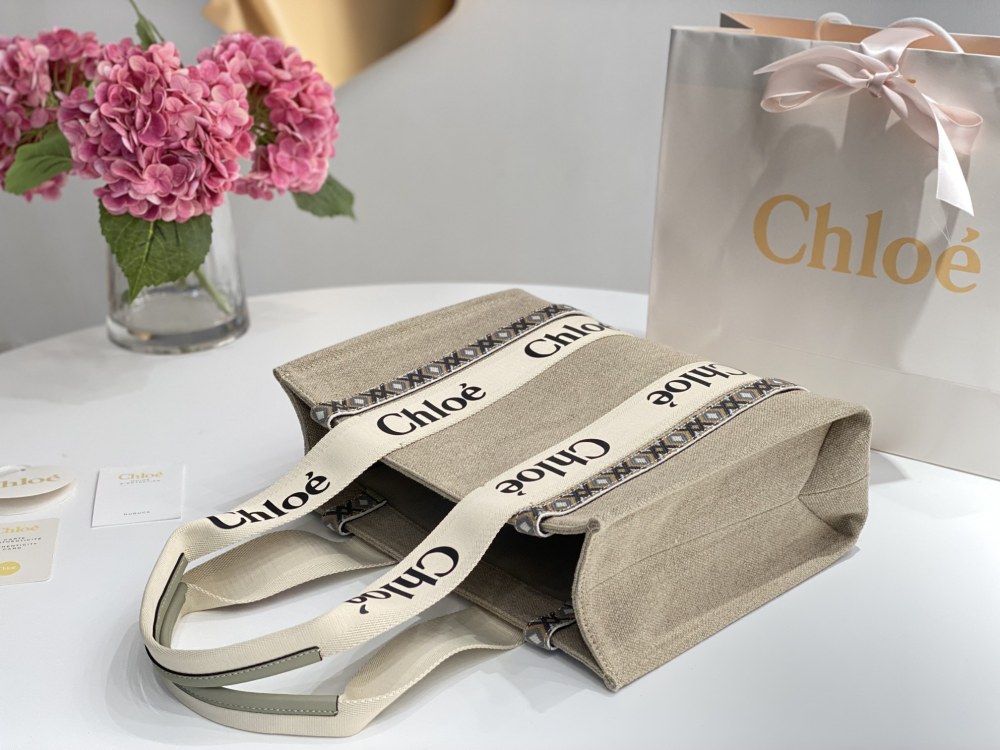 Chloe Canvas WoodyTote GM Mirror Boutique
