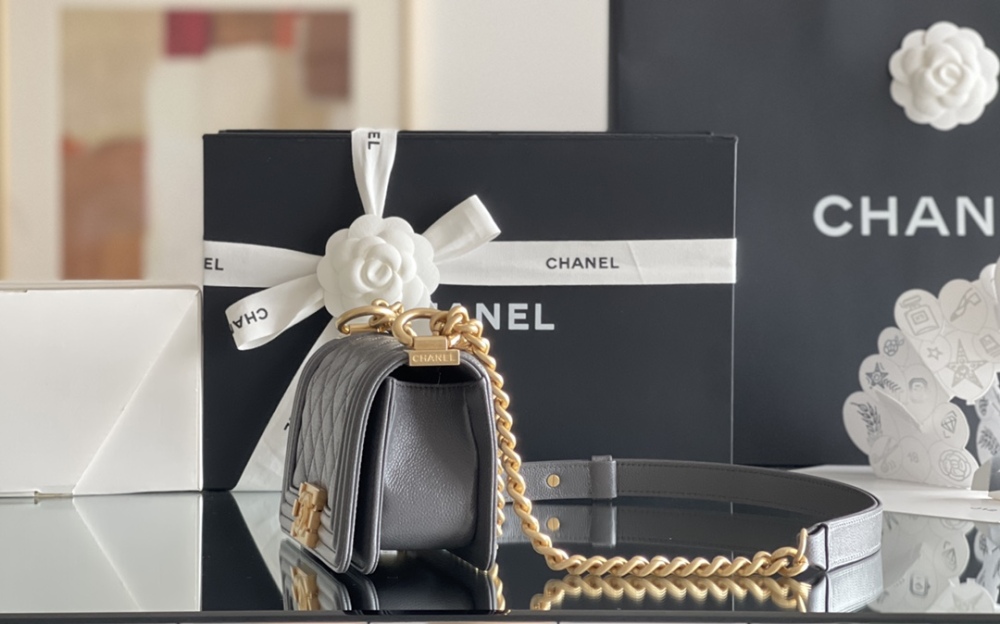 Chanel 𝗠𝗶𝗻𝗶 𝗟𝗲𝗯𝗼𝘆 22S Mirror Boutique