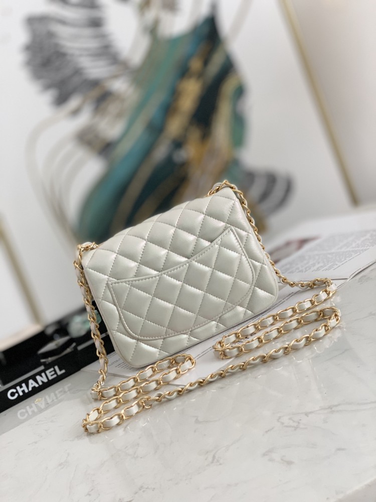 Chanel Fatty Fang Sheepskin Pearlescent Mirror Boutique