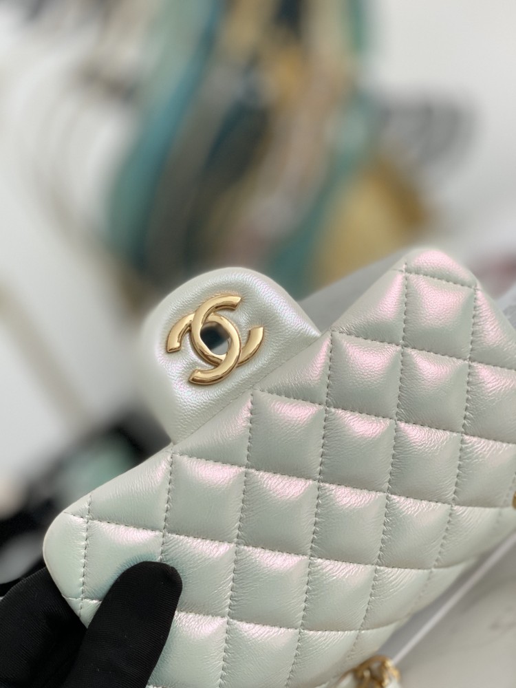 Chanel Fatty Fang Sheepskin Pearlescent Mirror Boutique
