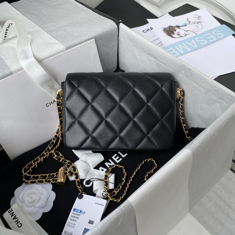 Chanel 21K MINI flap bag AS2855 Mirror Boutique