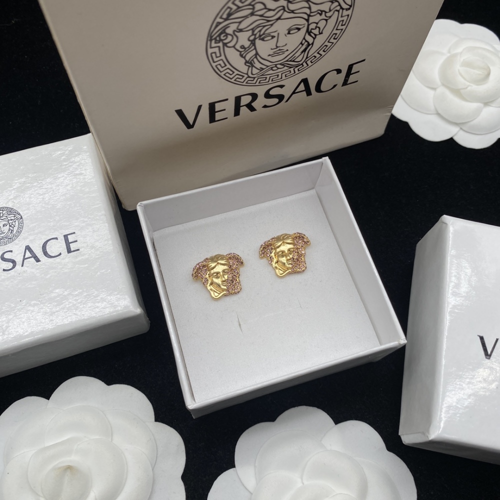 Versace stud earrings
