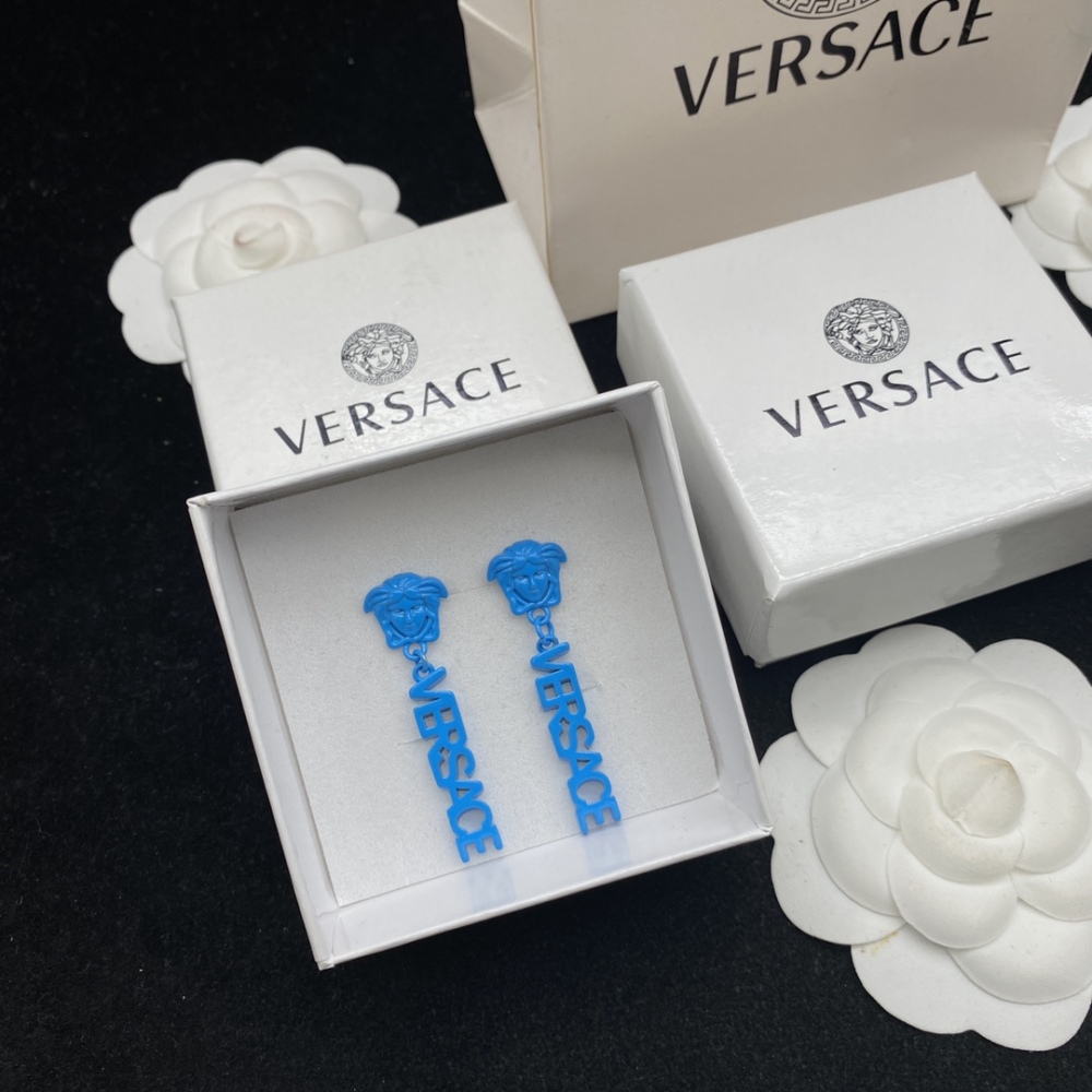 Versace stud earrings