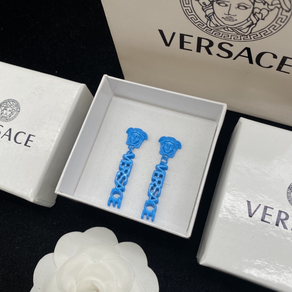 Versace stud earrings