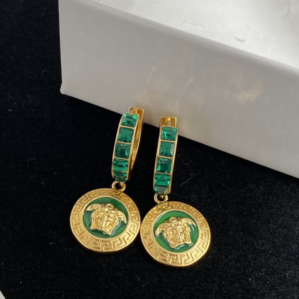 Versace stud earrings
