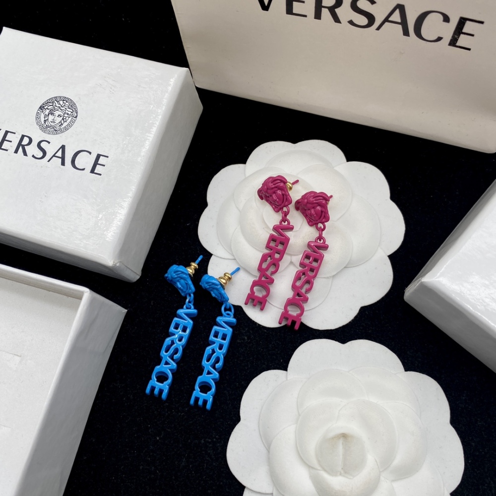Versace stud earrings