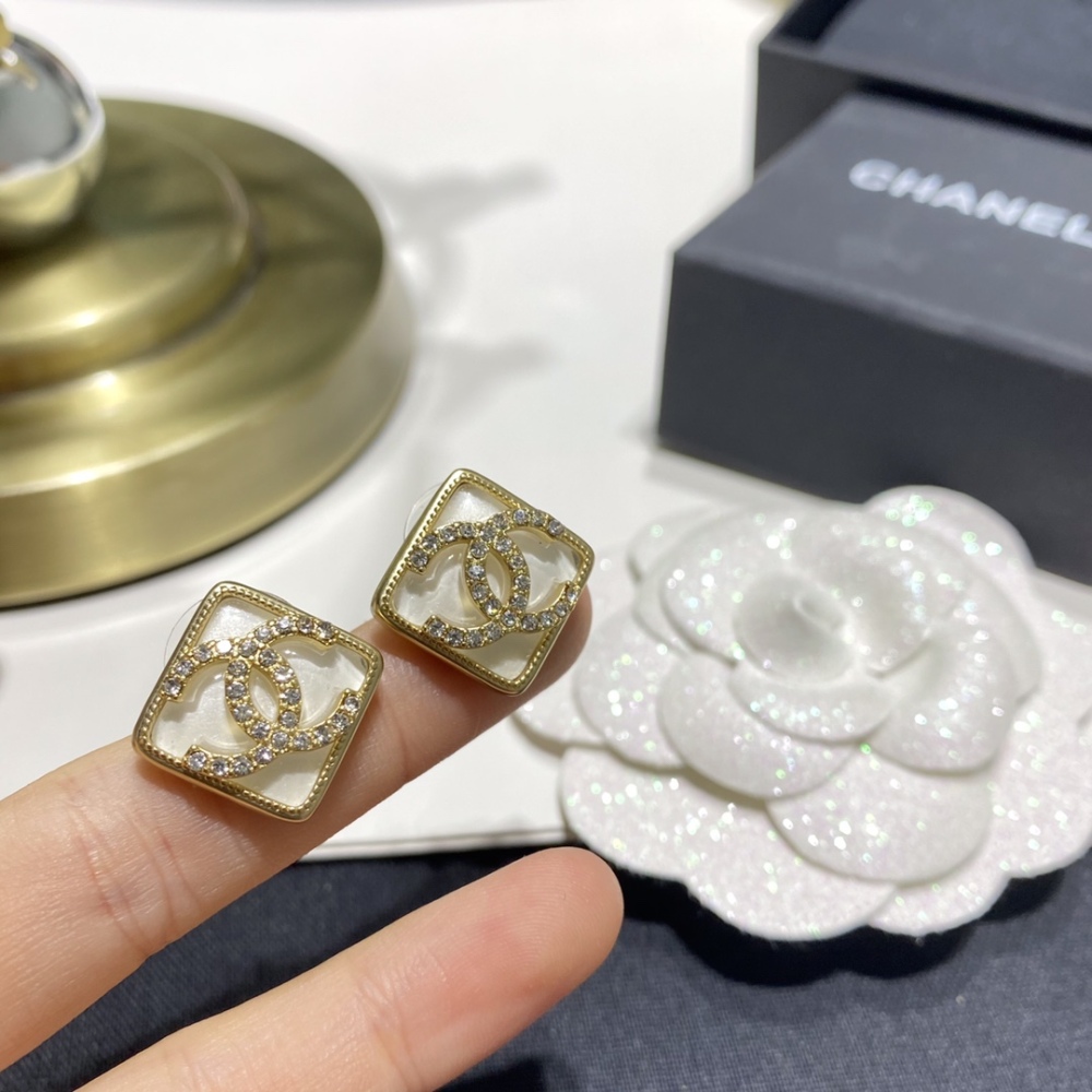 Chanel stud earrings