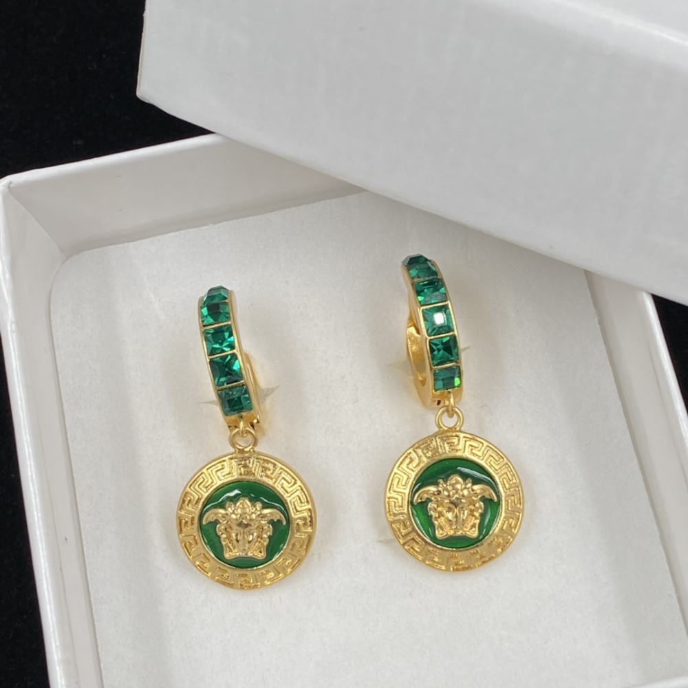 Versace stud earrings