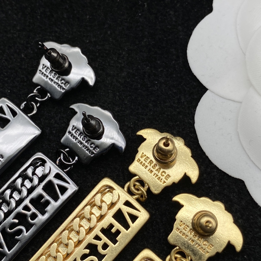Versace stud earrings