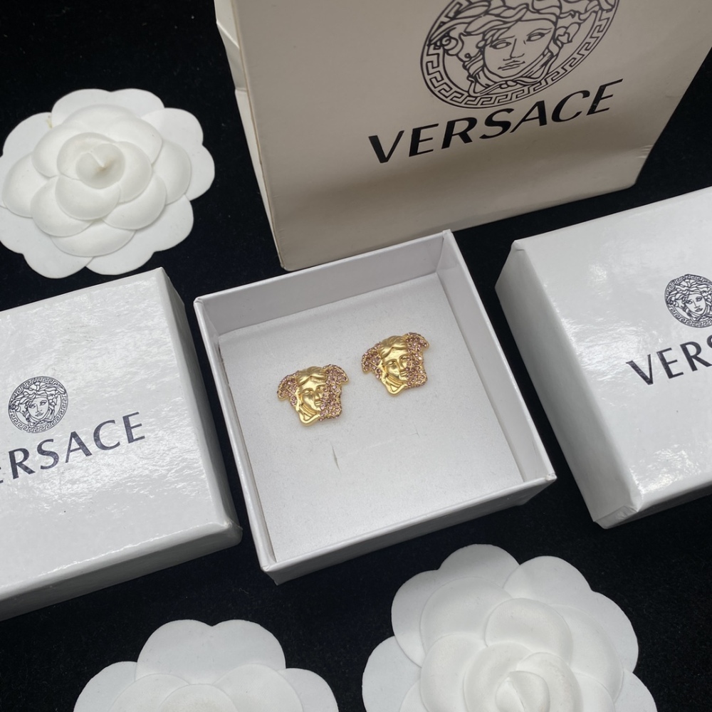 Versace stud earrings