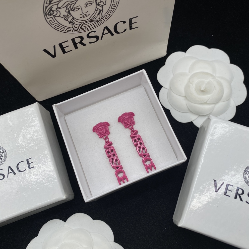 Versace stud earrings