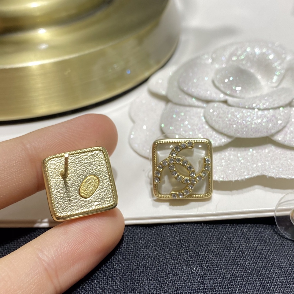 Chanel stud earrings