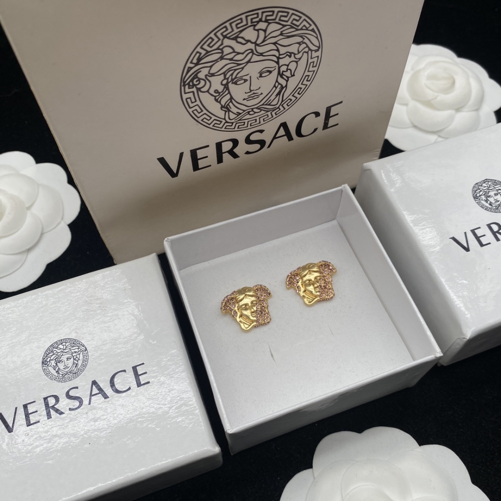 Versace stud earrings
