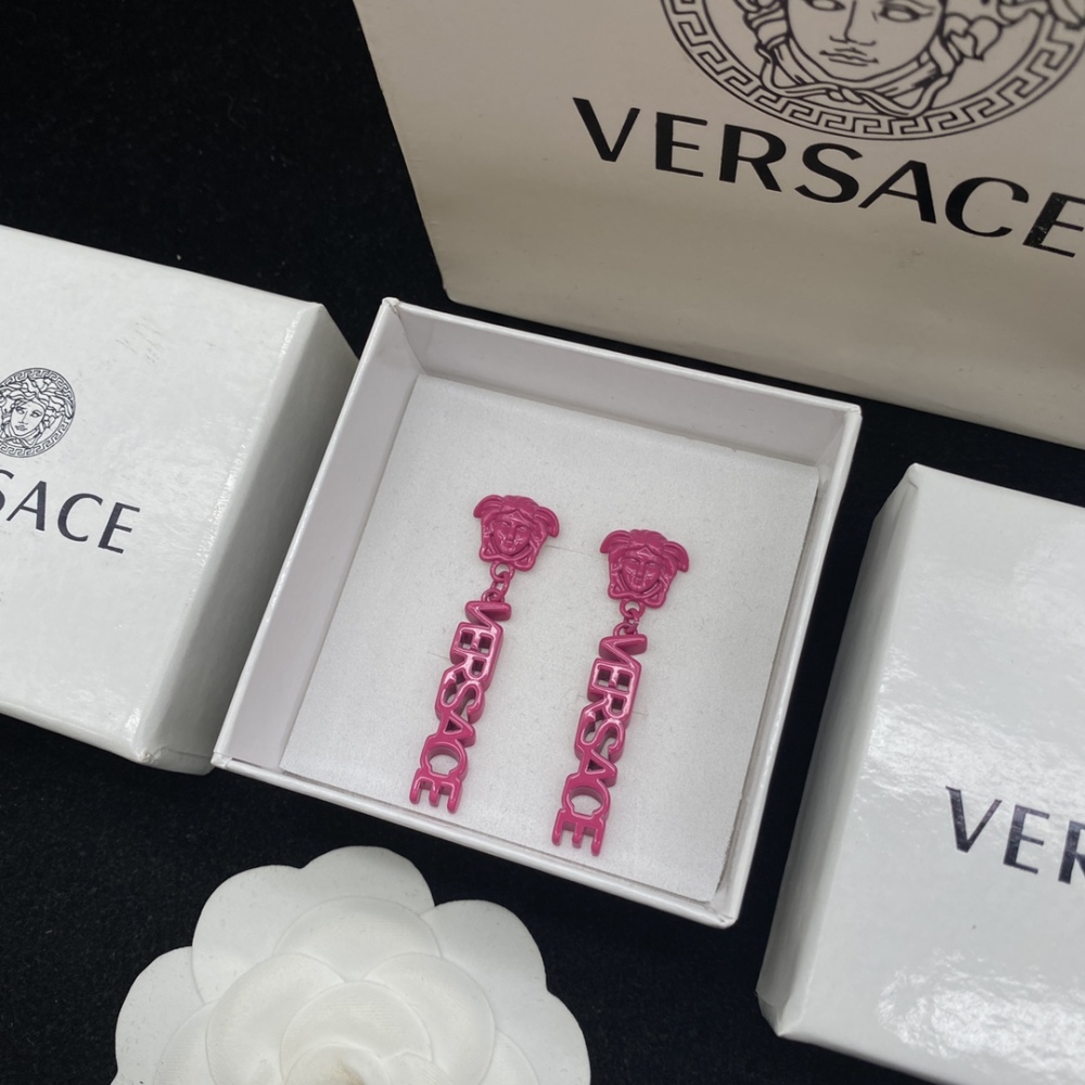 Versace stud earrings