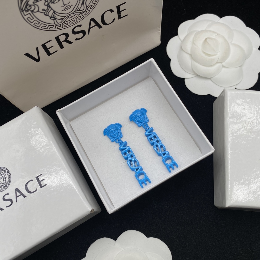 Versace stud earrings