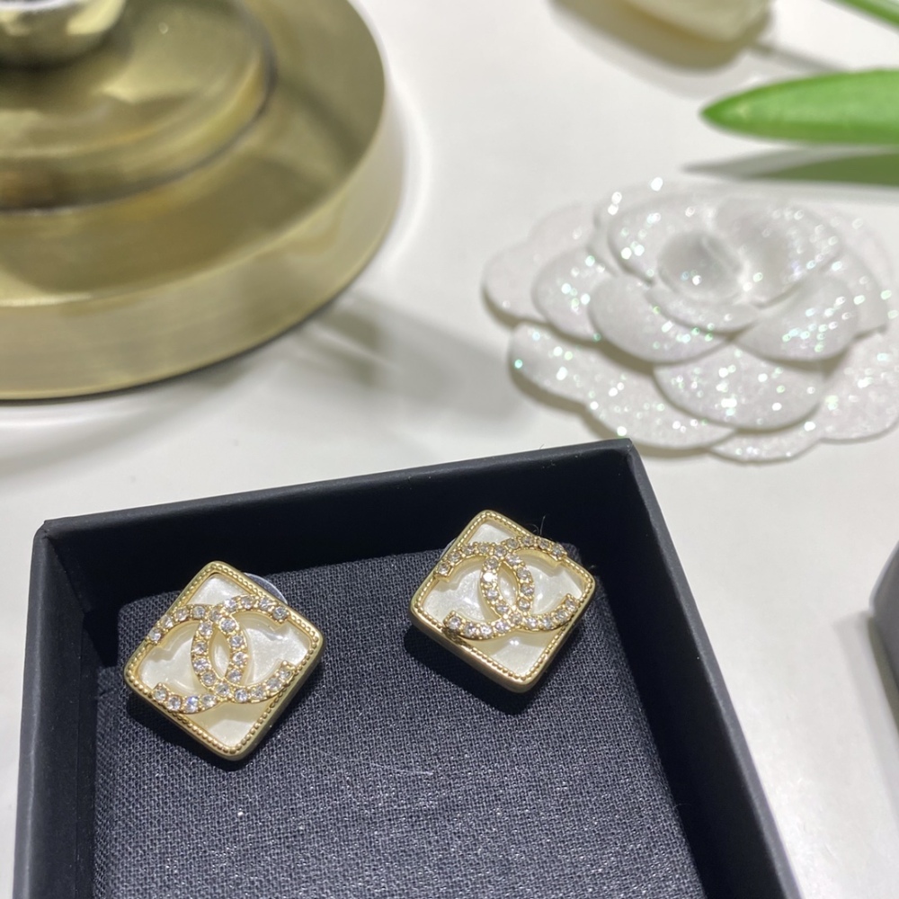 Chanel stud earrings