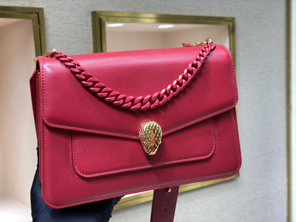 Bulgari 𝙎𝙀𝙍𝙋𝙀𝙉𝙏𝙄 𝙁𝙊𝙍𝙀𝙑𝙀 Maxi Chain bag Mirror Boutique