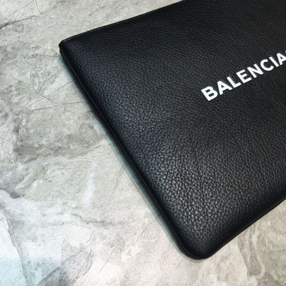 Balenciaga lychee leather clutch bag PM Mirror Boutique