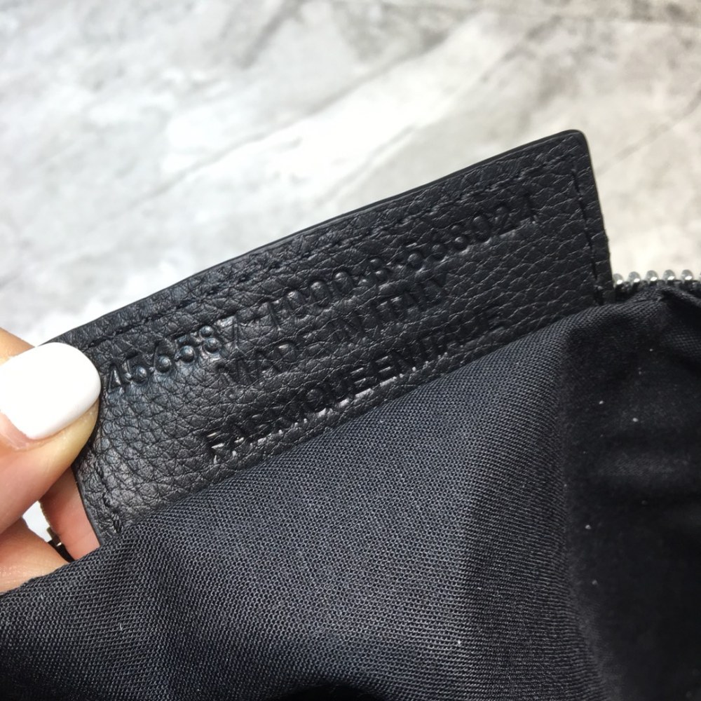 Balenciaga lychee leather clutch bag PM Mirror Boutique