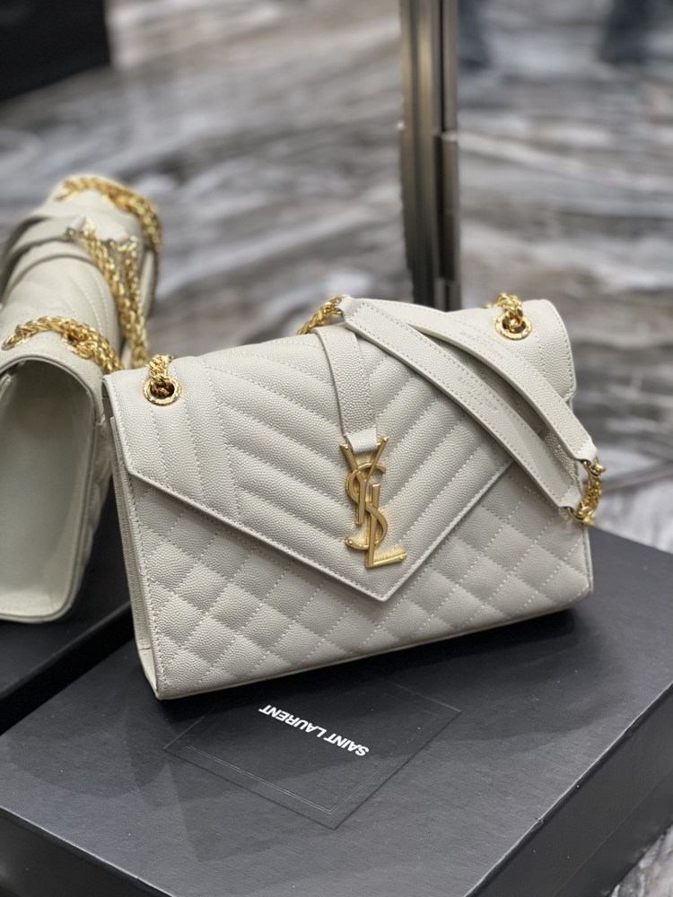 Saint Laurent Envelope MM 24cm 487206 Mirror Boutique