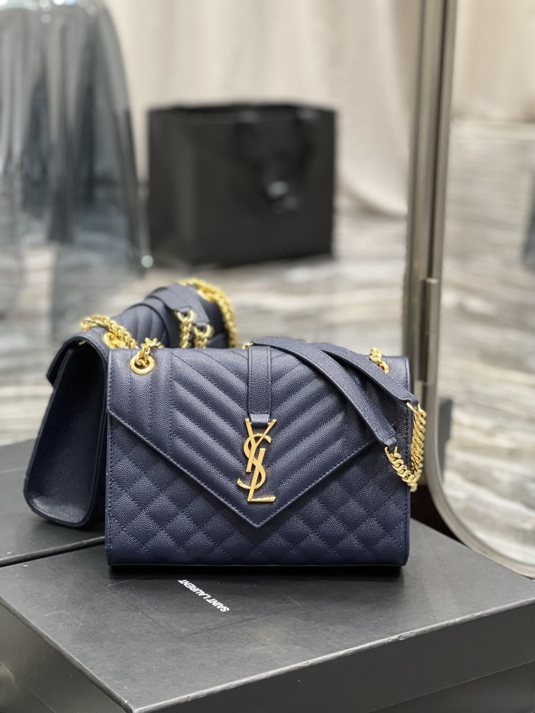 Saint Laurent Envelope MM 24cm 487206 Mirror Boutique