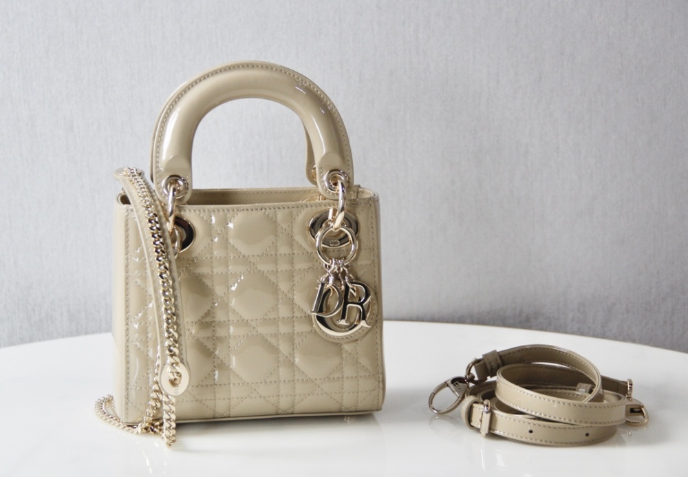 Dior Mini lady classic patent leather 17cm 44531 Mirror Boutique