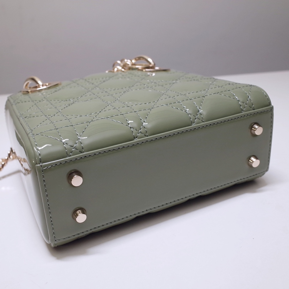 Dior Mini lady classic patent leather 17cm 44531 Mirror Boutique