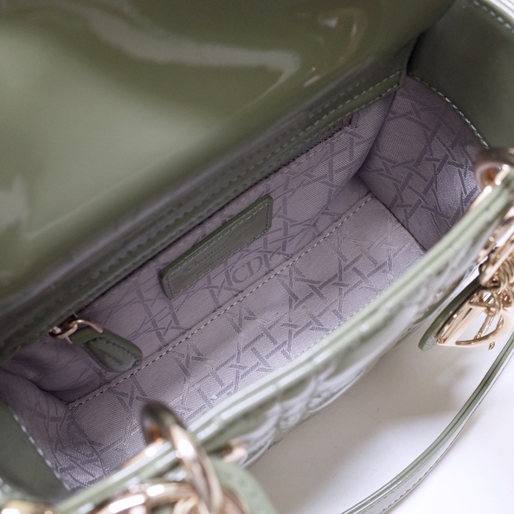 Dior Mini lady classic patent leather 17cm 44531 Mirror Boutique
