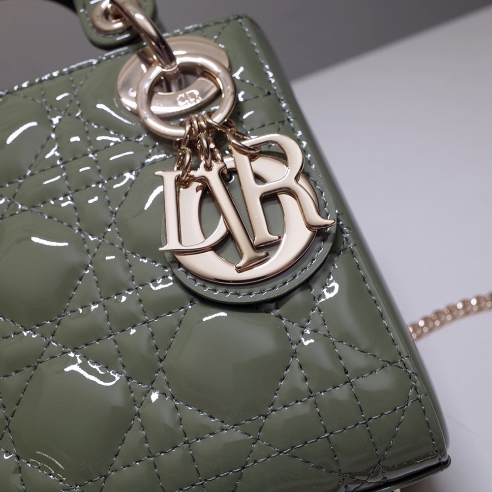 Dior Mini lady classic patent leather 17cm 44531 Mirror Boutique