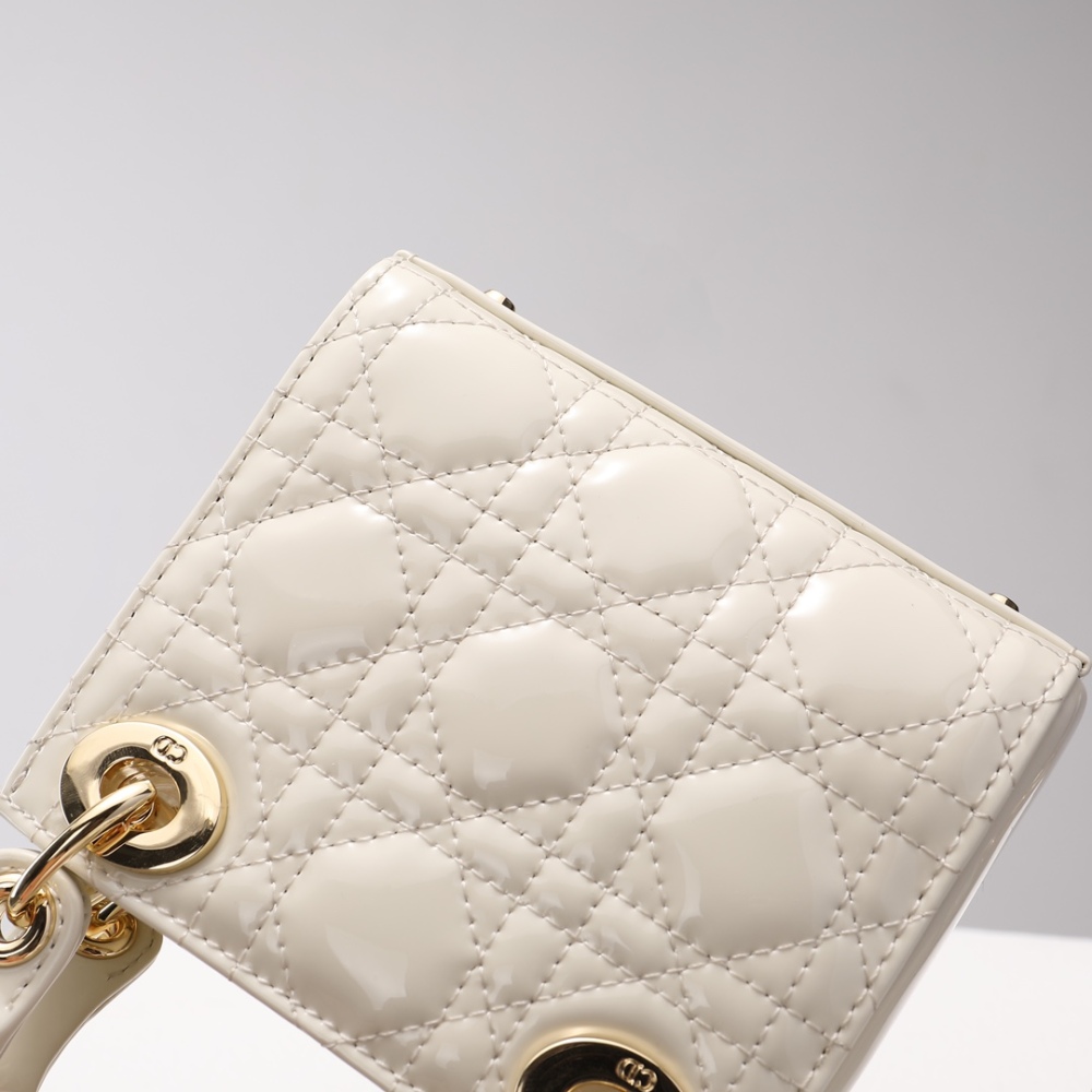 Dior Mini lady classic patent leather 17cm 44531 Mirror Boutique
