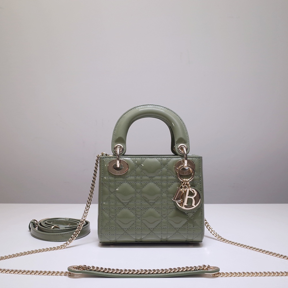 Dior Mini lady classic patent leather 17cm 44531 Mirror Boutique