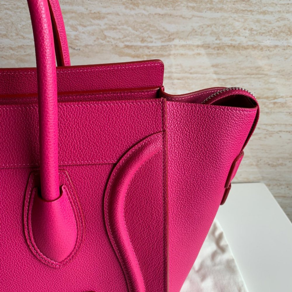 CELINE MICRO LUGGAGE smiley bag GM 31cm 189213 mirror boutique