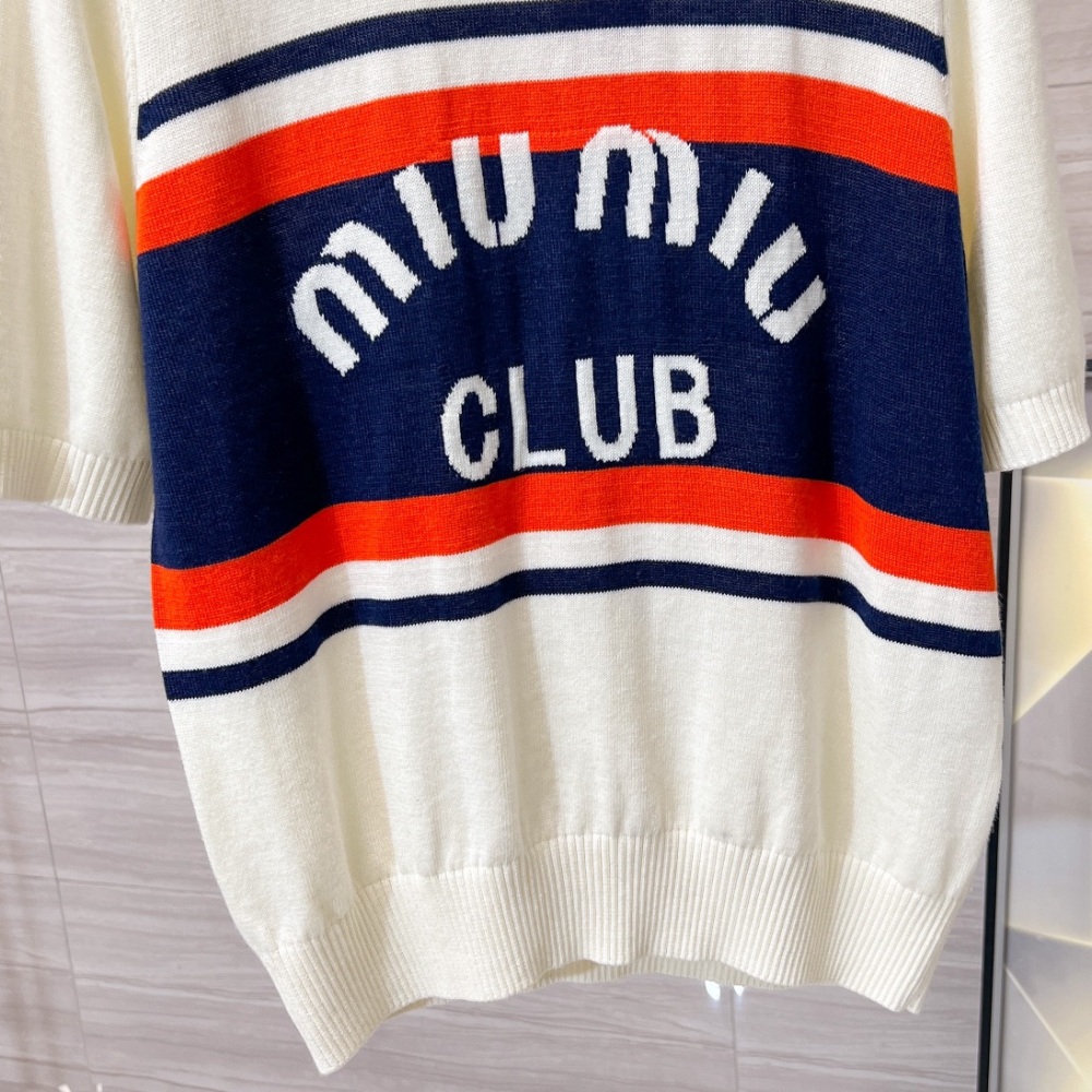 MIUMIU letter sweater