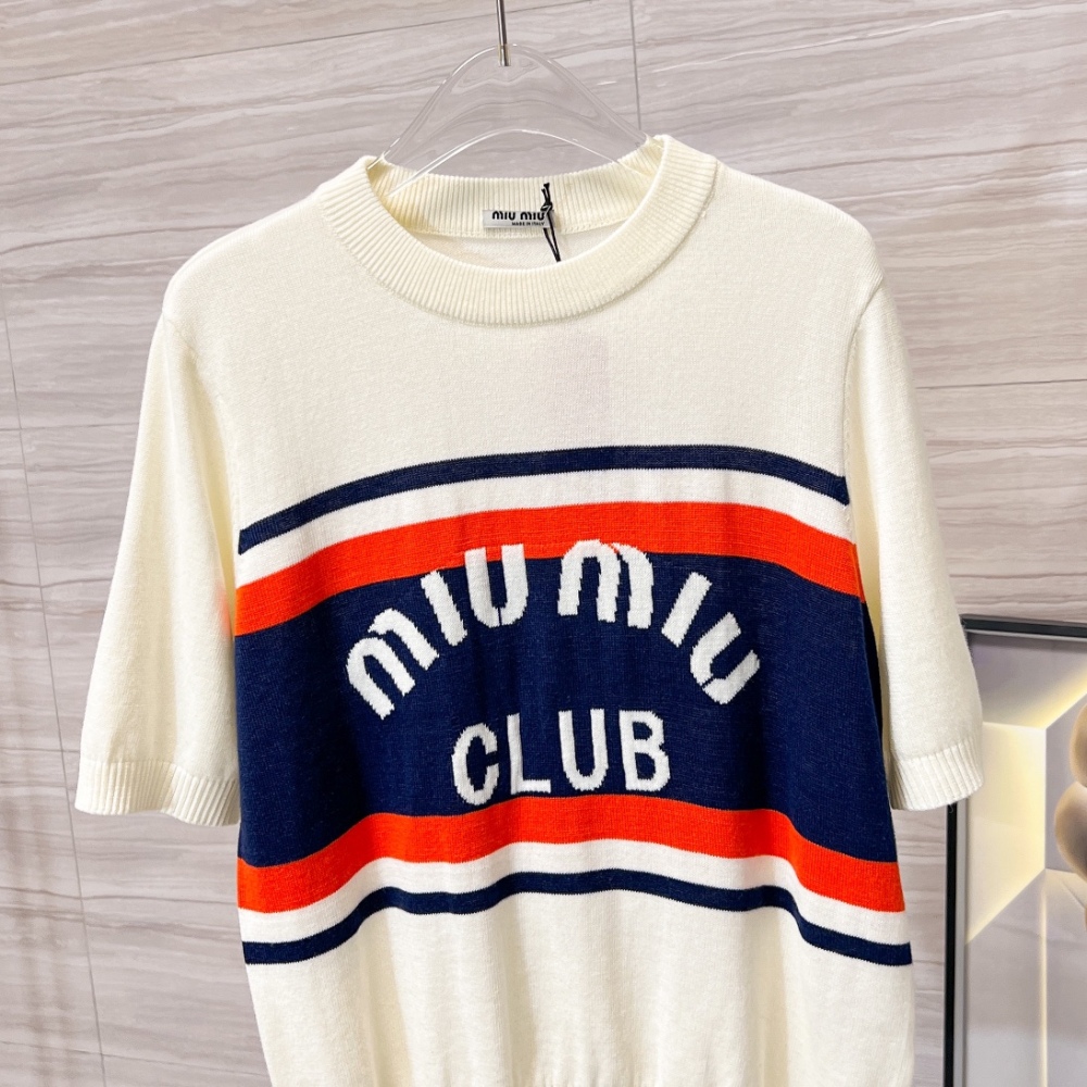 MIUMIU letter sweater