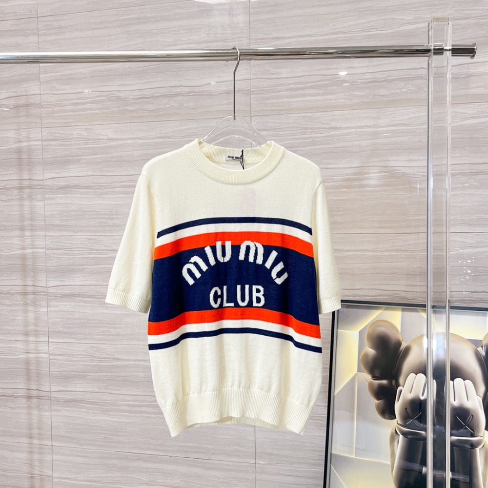 MIUMIU letter sweater