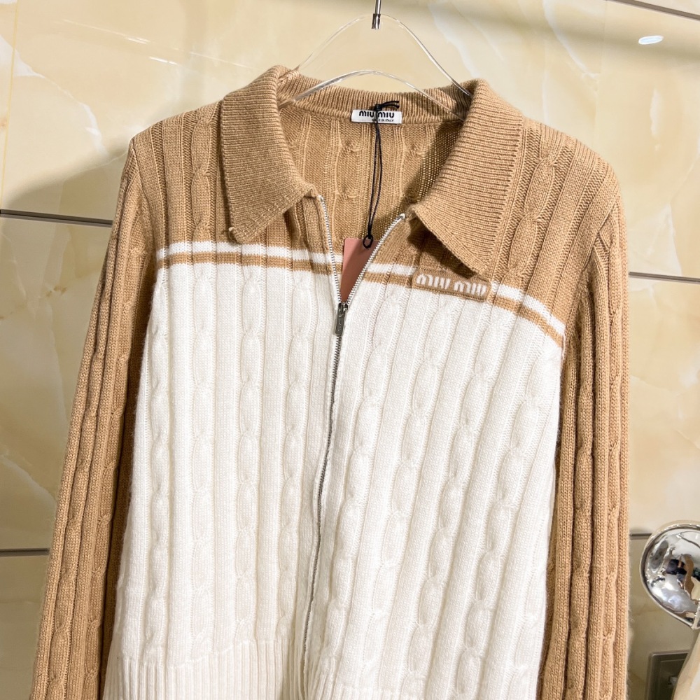 Miumiu's latest cable-knit cardigan