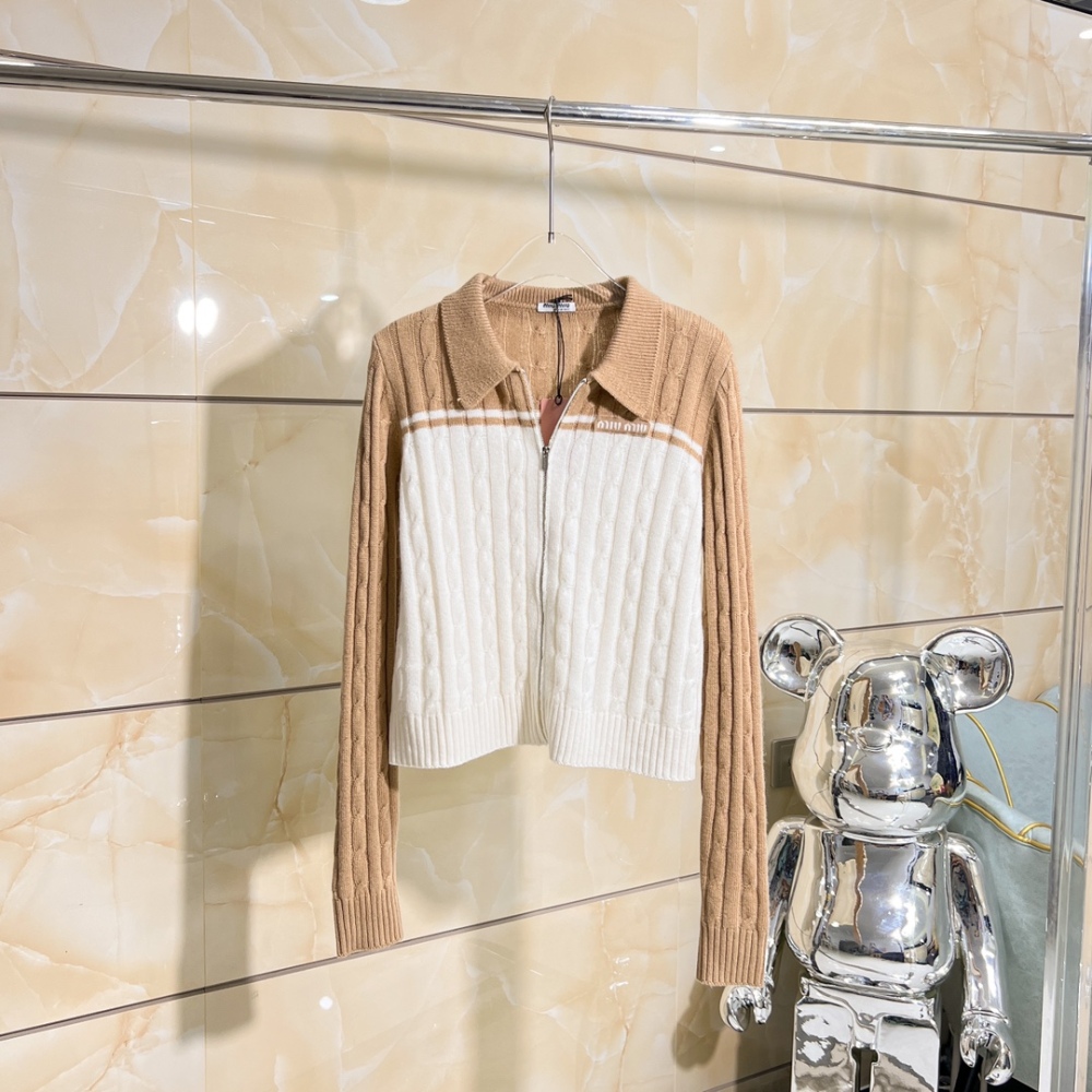 Miumiu's latest cable-knit cardigan