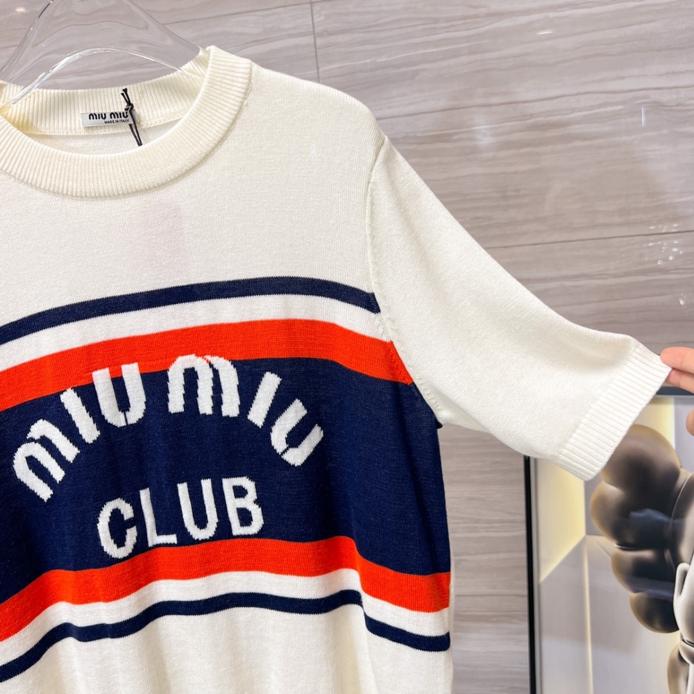 MIUMIU letter sweater