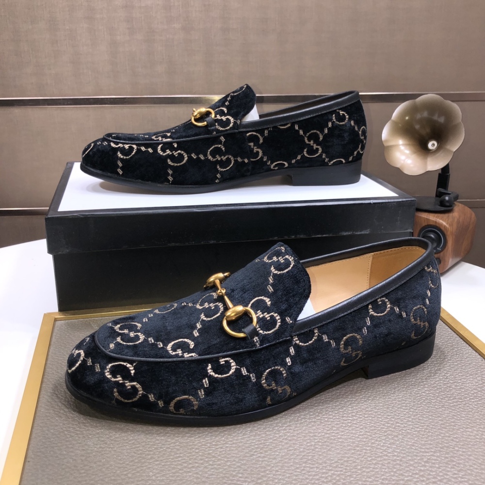 GUCCI Men'svelvet beanie shoes