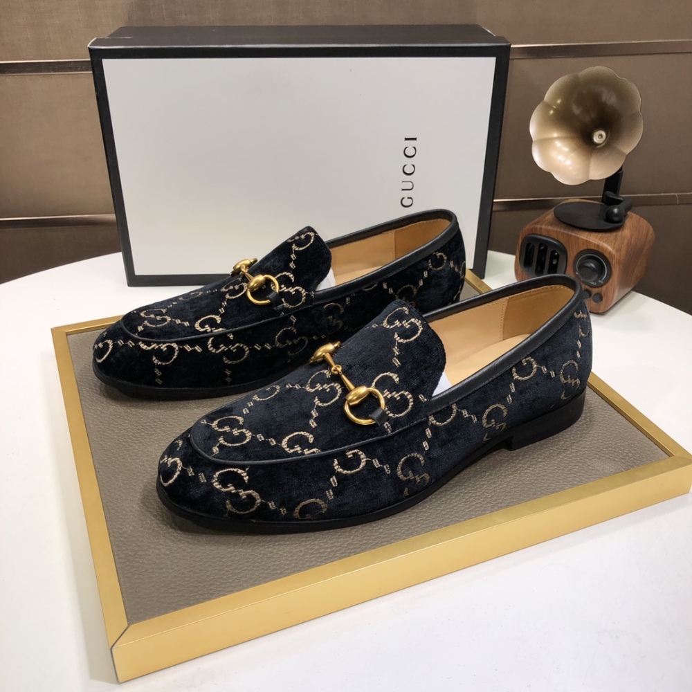 GUCCI Men'svelvet beanie shoes