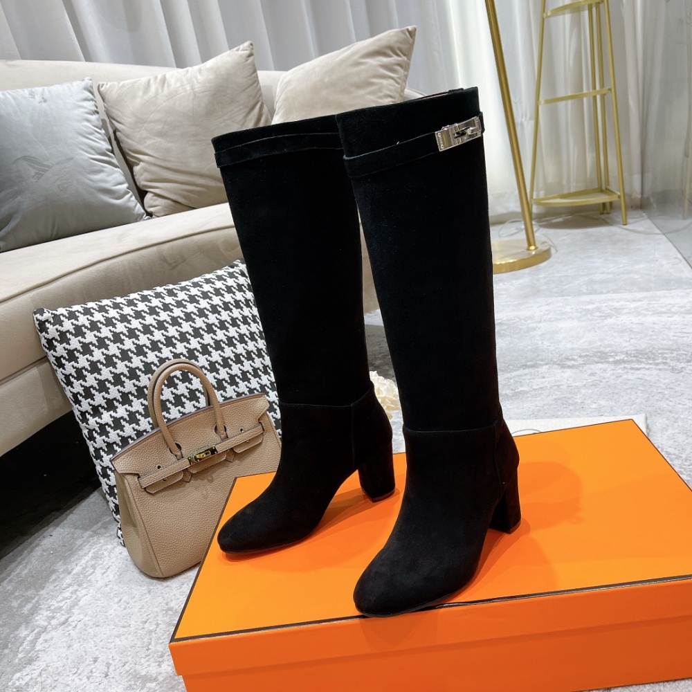 Hermes Kelly Buckle Boots